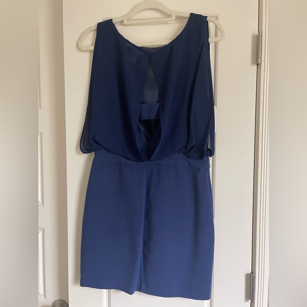 Royal Blue Cocktail Dress - Picture 2 of 4